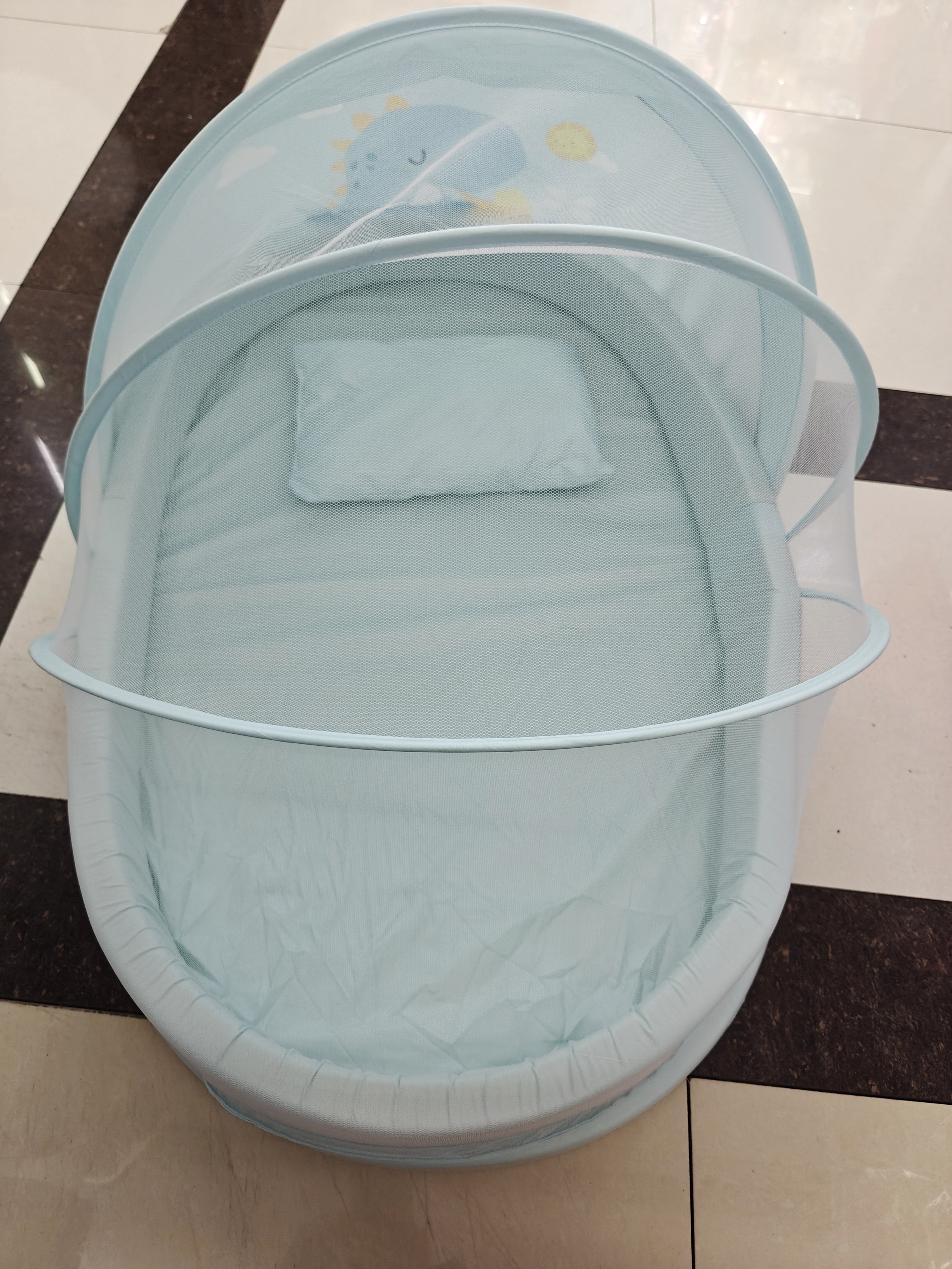 Jiaobao cartoon bed middle bed baby mosquito net