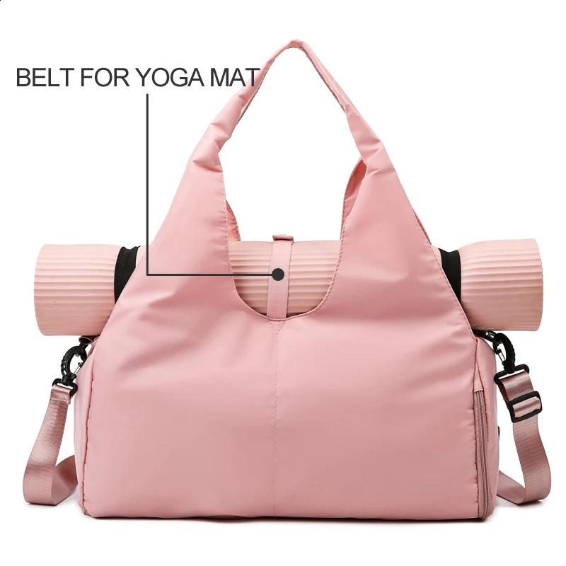 Women Large Capacity Travel Handbag Casual Multi Layer Pockets Shoulder Bag Girls Sports Yoga Luggage Storage Duffle Pack Tote 250314