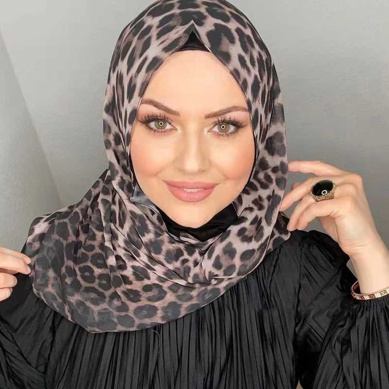 Islamic white chiffon headscarf Abaya headscarf Wan Abayas Jersey scarf Muslim dress Warm turbine headscarf Instant wrapping shawl X250324