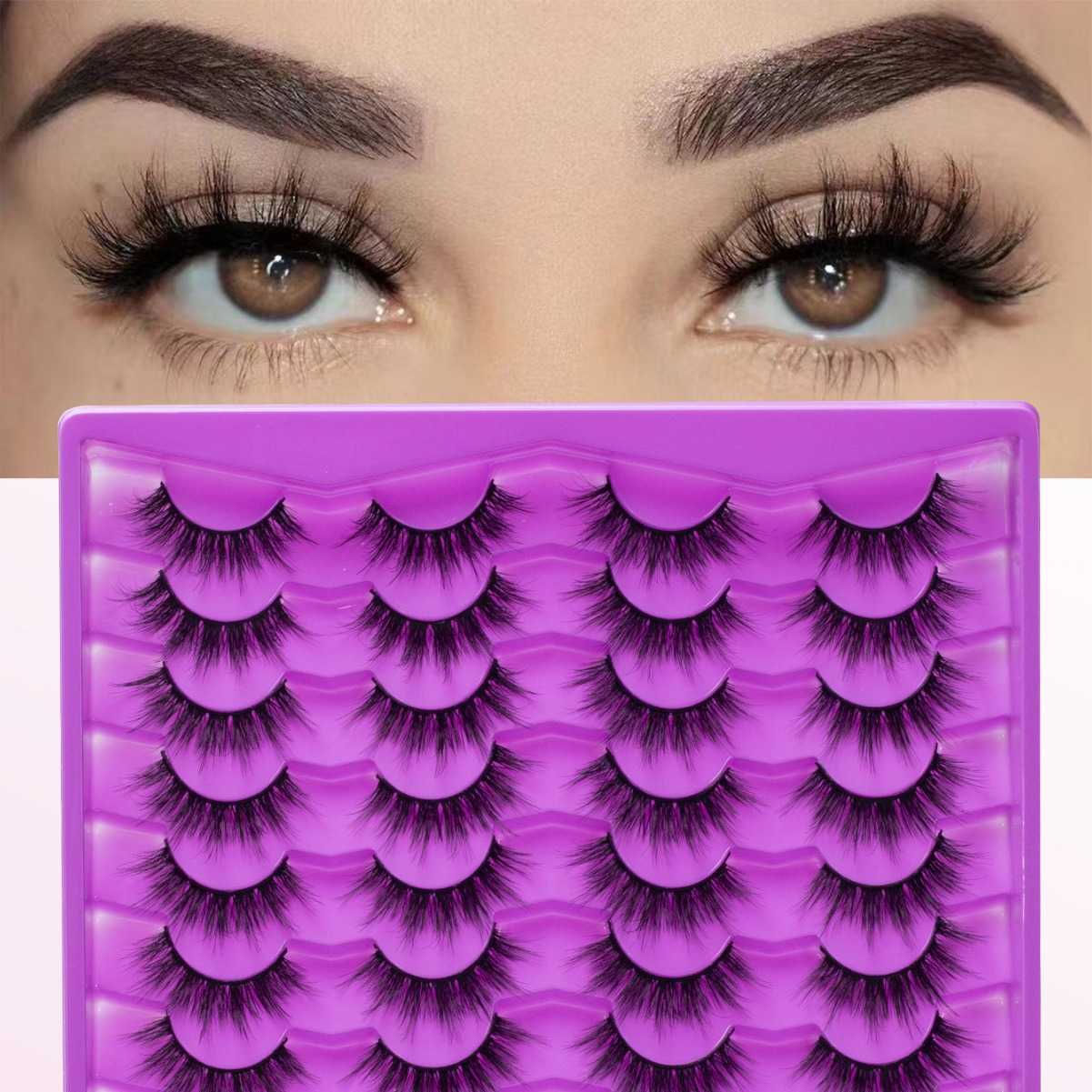Large capacity natural thick synthetic false eyelashes 20 pairs of false eyelashes W250324