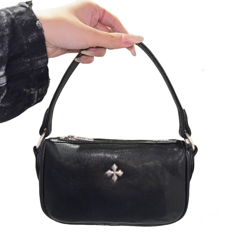 A Niche Design Of Dark And Simple Handbag, Square Single Shoulder Crossbody Small Bag, 2025 New Women's Bag Trend