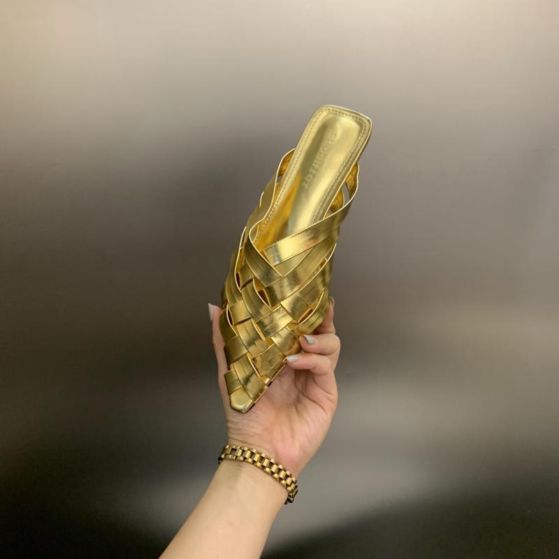 2025 hot new Free shipping designer sandals for womens black sliver gold high heel Summer fashion beach Open toed slippers size 35-39