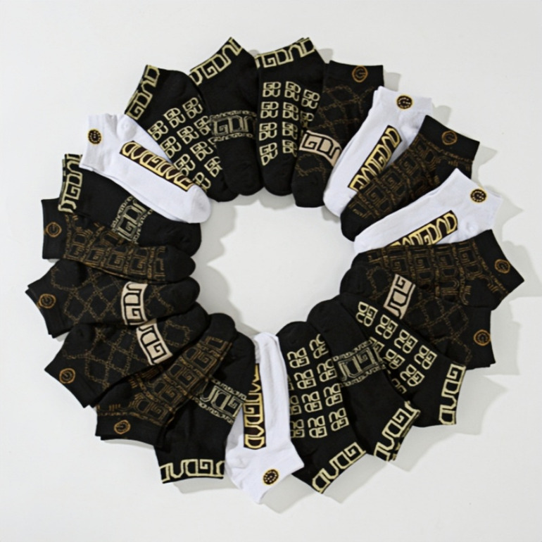 20 pairs of men's spring summer and fall sweat anti-odor shallow boat socks hot-sale