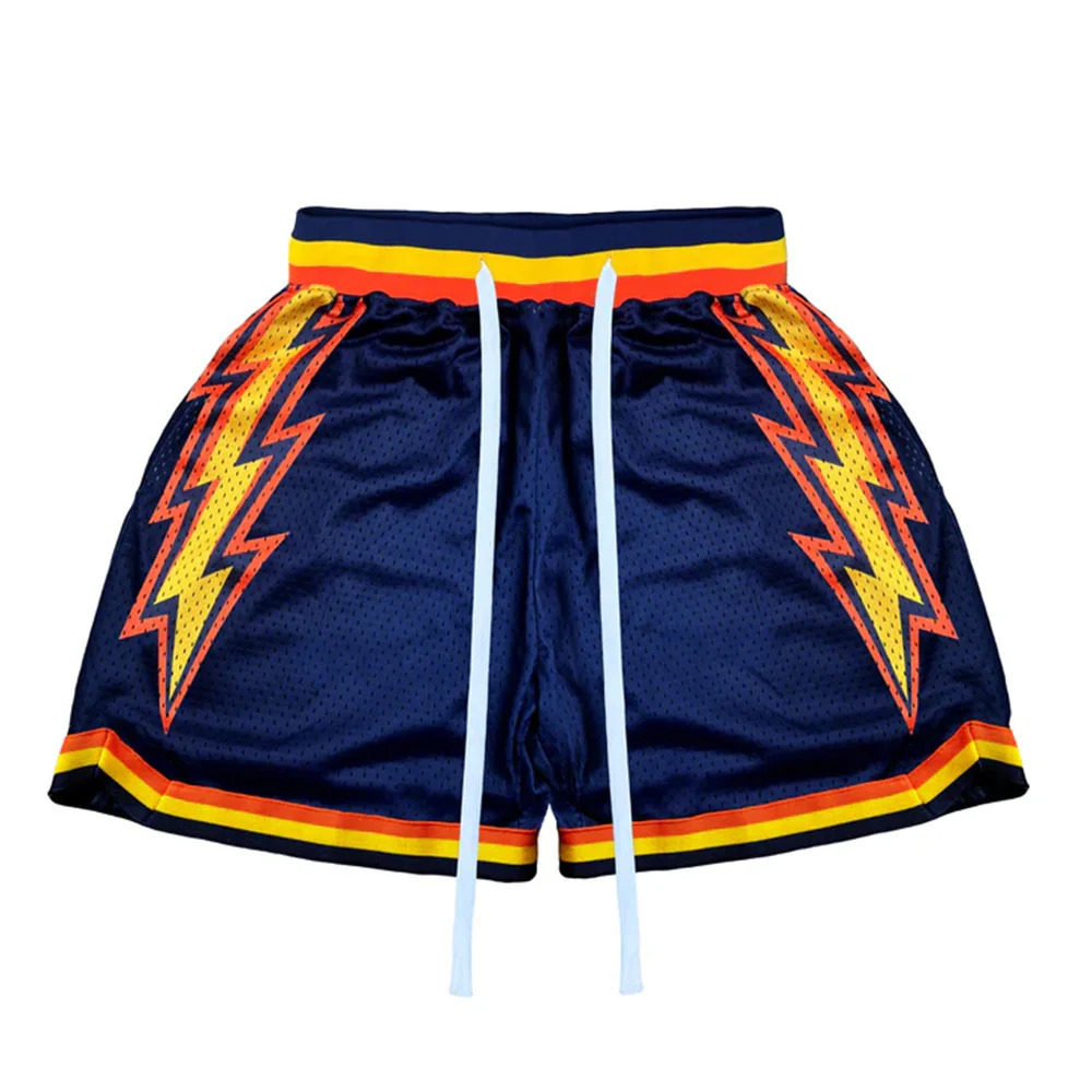 Fashionable selling splash bolt basketball shorts casual loose fast drying breathable mens and womens 250312