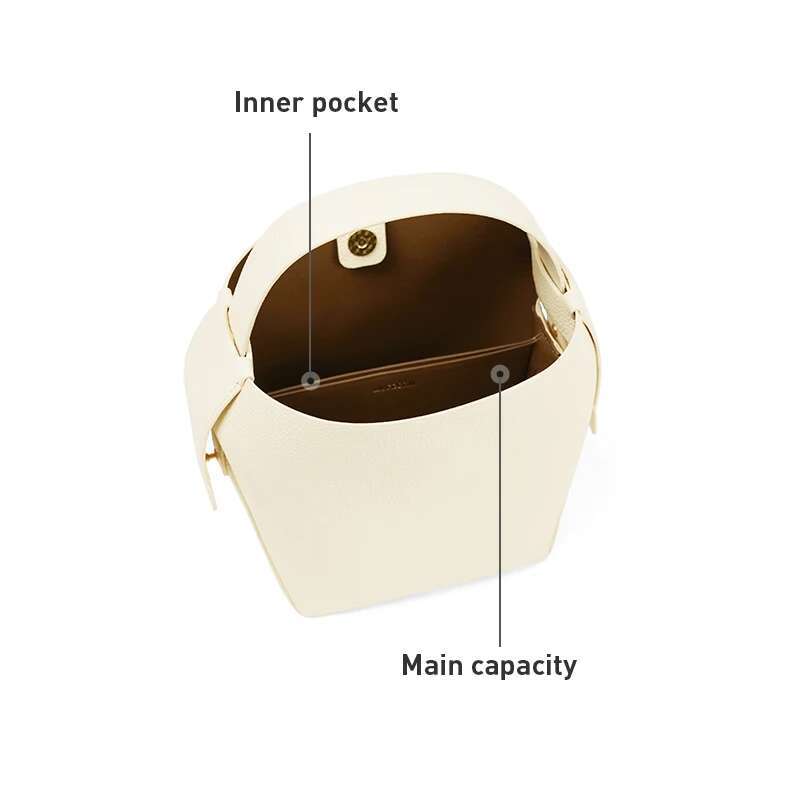 Original Brand Genuine Leather Ladies Handbag Shoulder Crossbody Portable Bucket Bag Female Bags Women's Bag