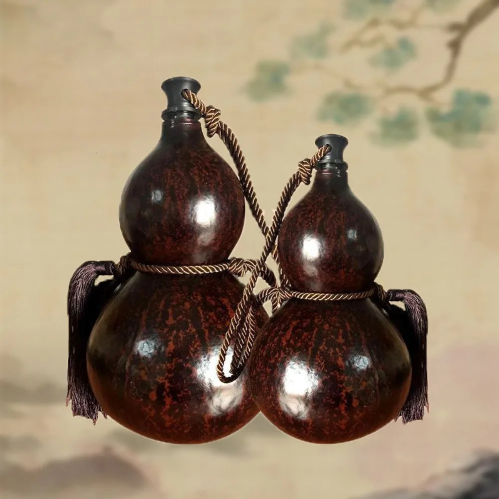 Chinese retro inspiration Gourd water bottle 500ML1000ML durable wine large capacity decoration kettle mens gift 250321z - view 4