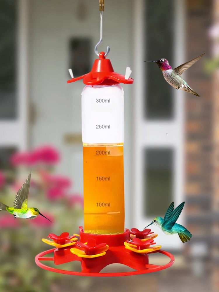 Hummingbird Water Feeder Hanging Honey Bird Antiants Leakproof Easy To Clean Outdoor Garden Decoration 250320