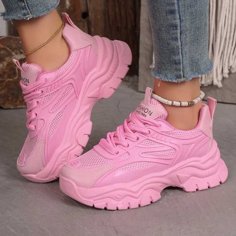 Womens sports shoe platform Fi lace up lifting sports shoes womens outdoor leisure shoes womens Zapatos De MujerXJ250324