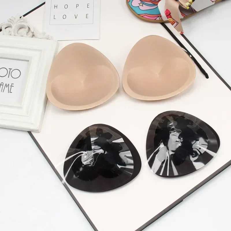 Bikini 2025 chest pad bikini set push up pad bikini swimsuit womens swimsuit womens silicone thick breathable sponge bra padXJ250324