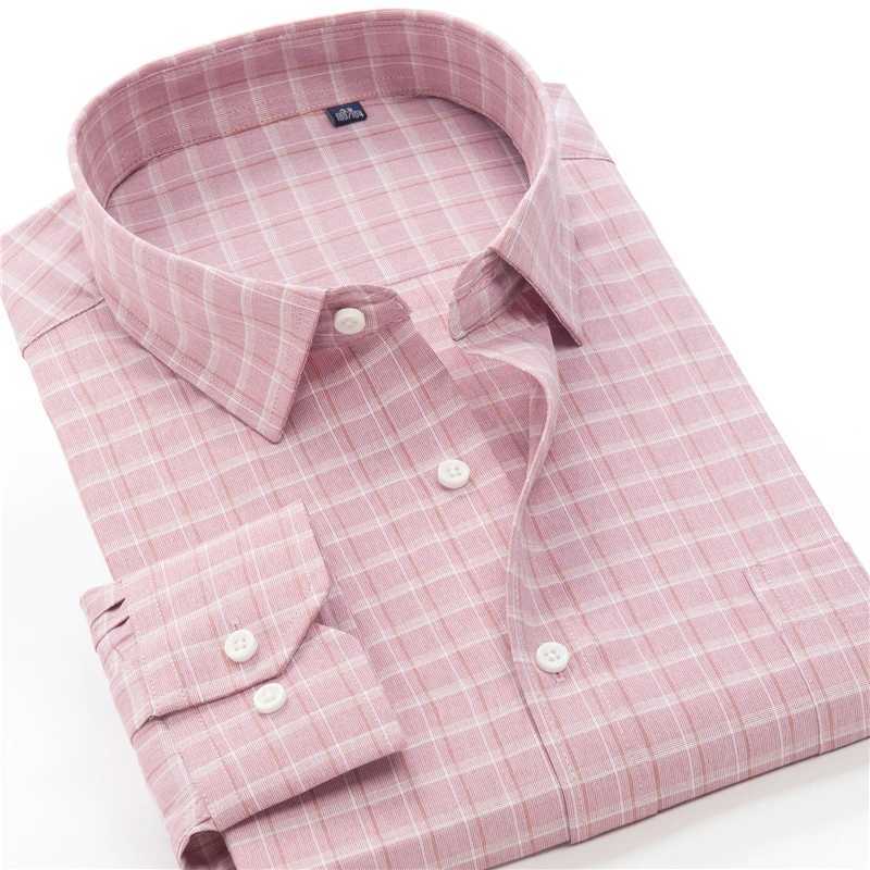 6XL 7XL 8XL 9XL 10XL Elegant Classic Mens Business Casual Long Sleeve Autumn Brand Large Loose Shirt X250324