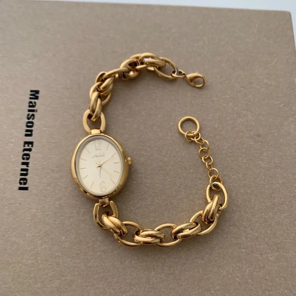 woven bracelet watch ladies small gold watch amazing ity retro womens chain watch fashionable and personalized 250319