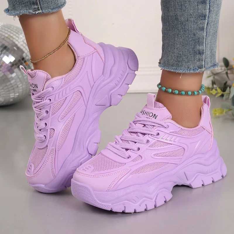 Womens sports shoe platform Fi lace up lifting sports shoes womens outdoor leisure shoes womens Zapatos De MujerXJ250324