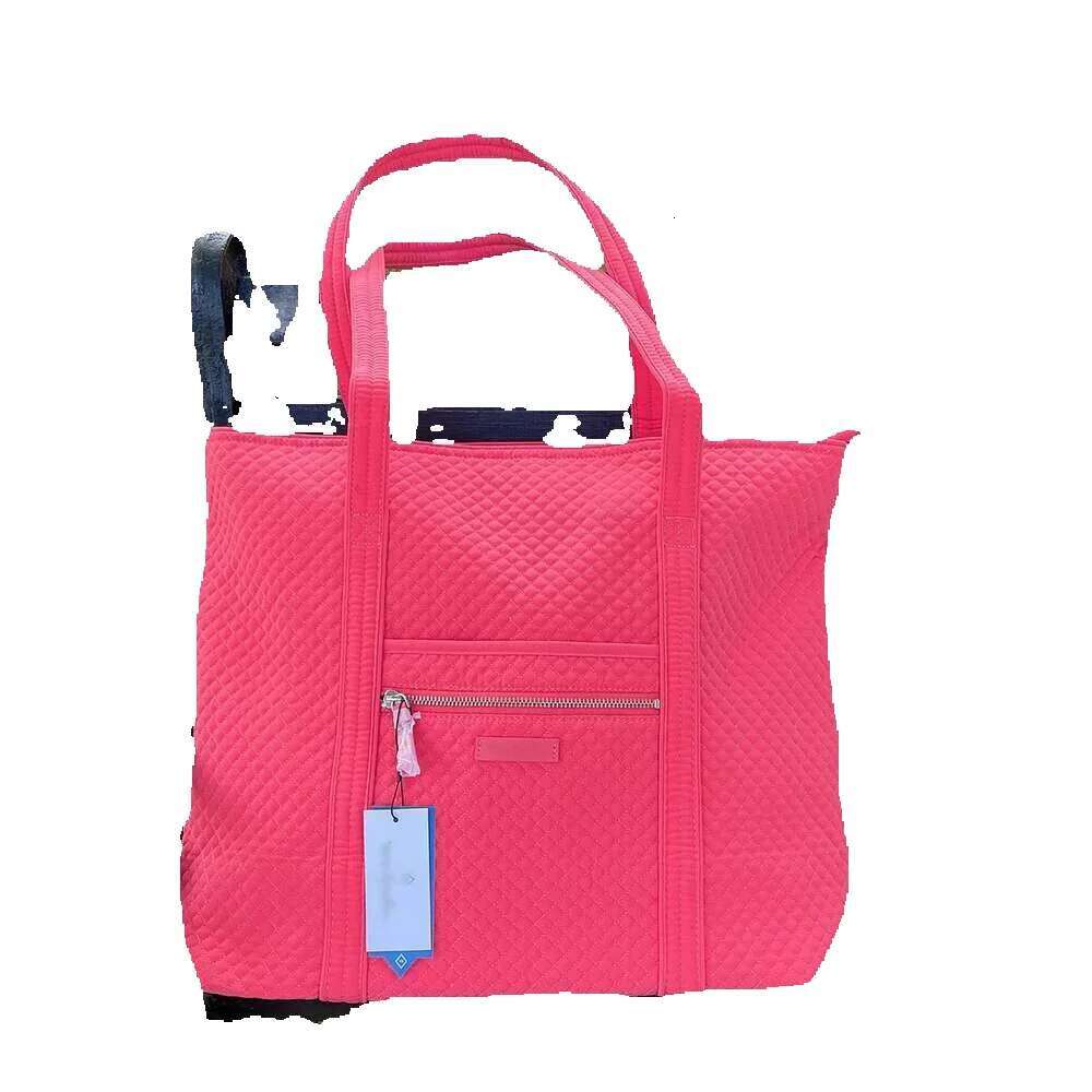 VB American Women Shoulder Large Capacity Totes Solid Handbag Light Cotton Ladies Crossbody Bag