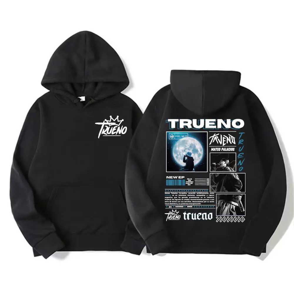 Rap singer Trueno Graphic Hoodies mens hip-hop fashion retro sportswear mens Harajuku womens cool oversized casual hoodieT250323