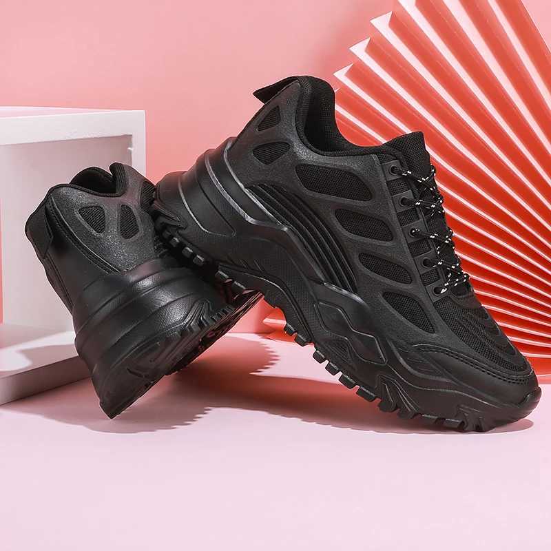 Moipeng Womens White Short and Fat Sports Shoes Vulcanized Shoes Plus Size 35-45 Couple Platform Running Sports Shoes Womens Black Casual ShoesXJ25032