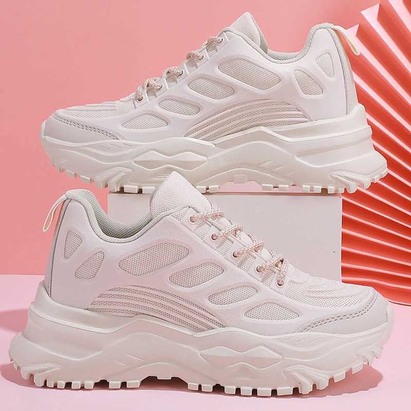 Moipeng Womens White Short and Fat Sports Shoes Vulcanized Shoes Plus Size 35-45 Couple Platform Running Sports Shoes Womens Black Casual ShoesXJ25032