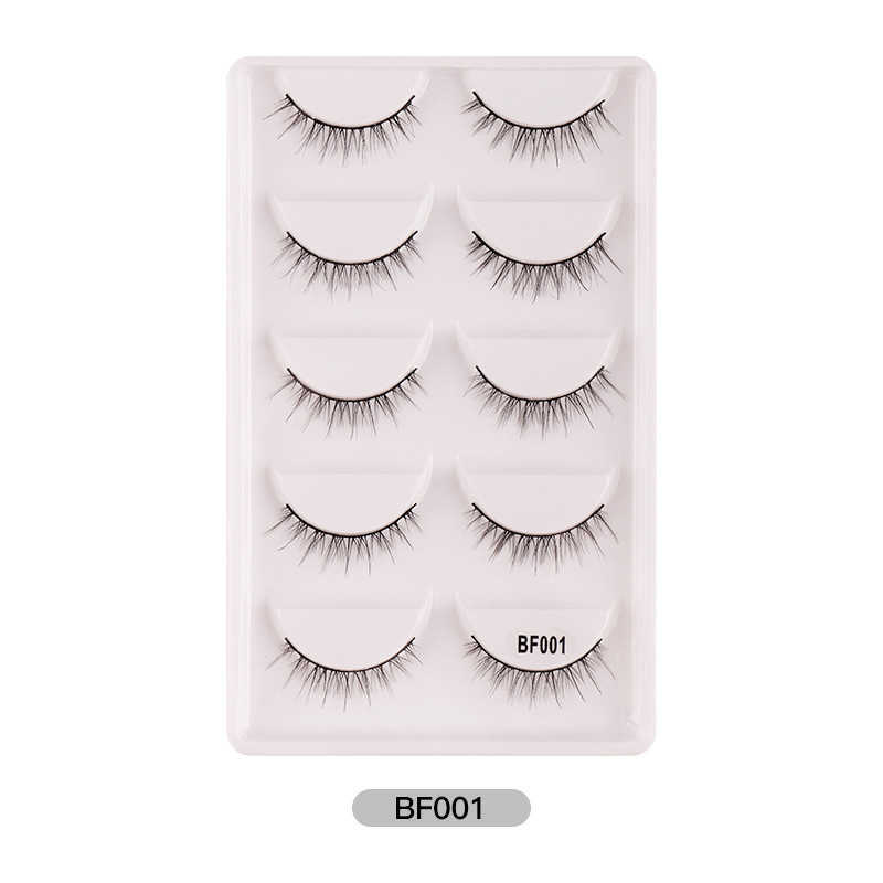 Eyelashes fake eyelashes natural synthetic fiber five pairs thick eyelashes fake eyelashes W250324