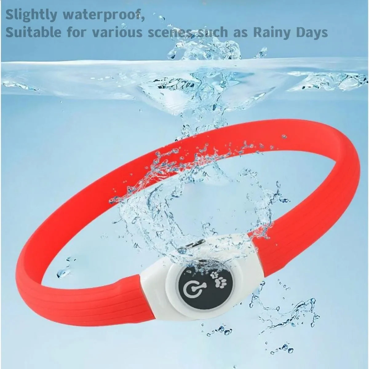 Led Luminous Dog Collar PVC Waterproof For Large Medium Small Dogs Collar Usb Light Night Safety Pet Glowing Accessories 250320