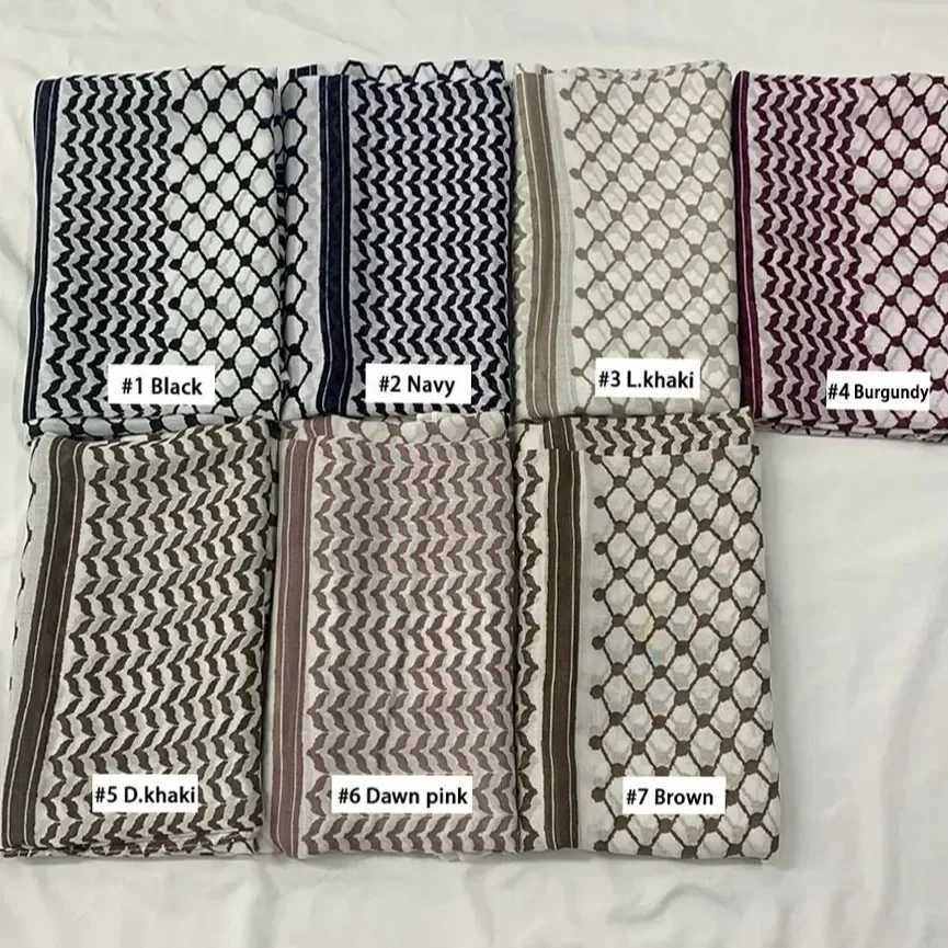 Kafiyeh headscarf cotton modal headscarf Arab wrap headscarf for thousands of Muslims long prayer headscarf for Eid al Fitr Islamic clothing X250324