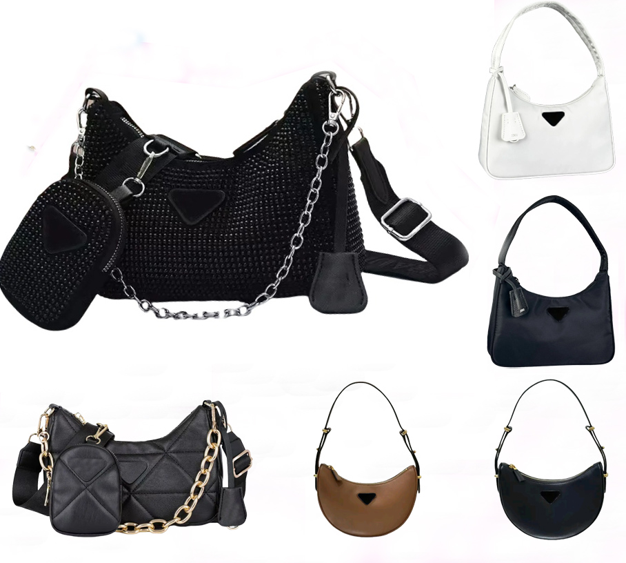 Designer bag womens bag classic high quality handbag shipping bag outdoor travel soft leather underarm bucket bag wide shoulder strap