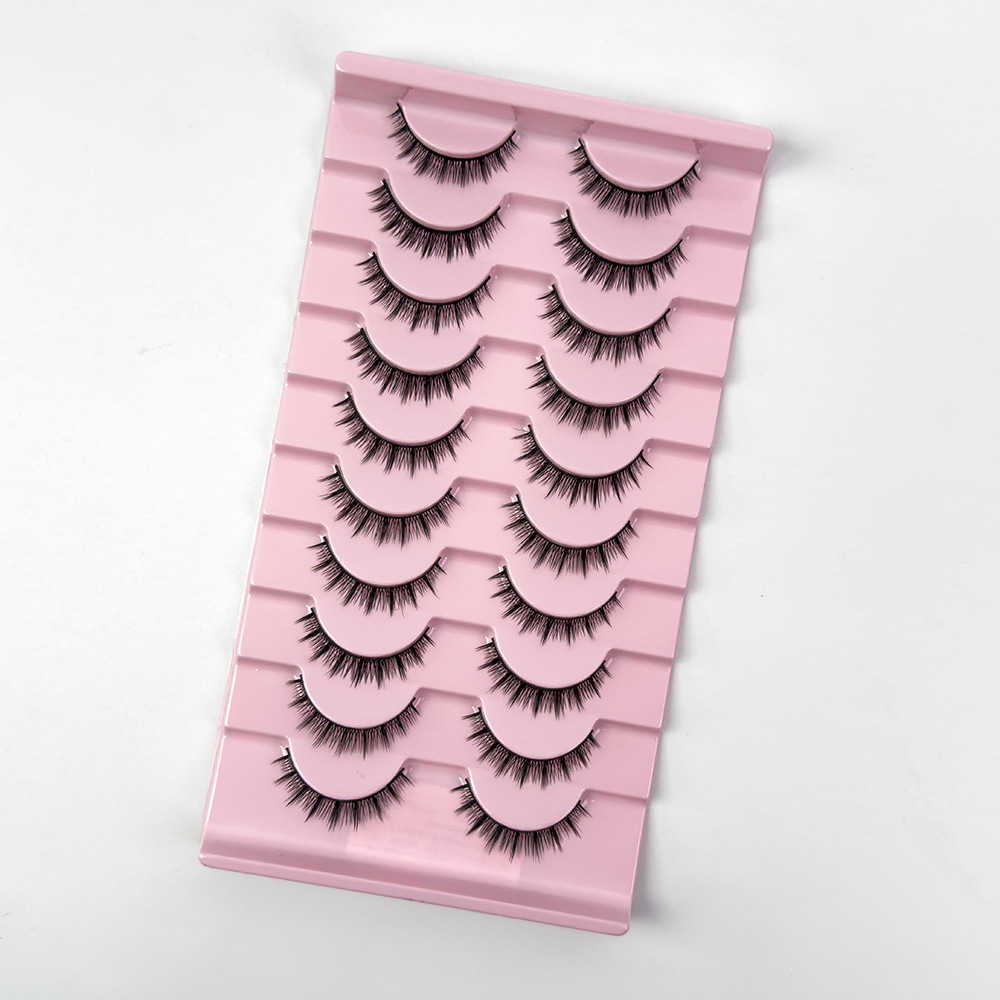 Tianxi Hard Meme False Eyelash Full Male Female Ultra Short Natural Simulation Hard Meme Can Support Single Eyelid Swelling Eye Bubbles 10 pairs W2503