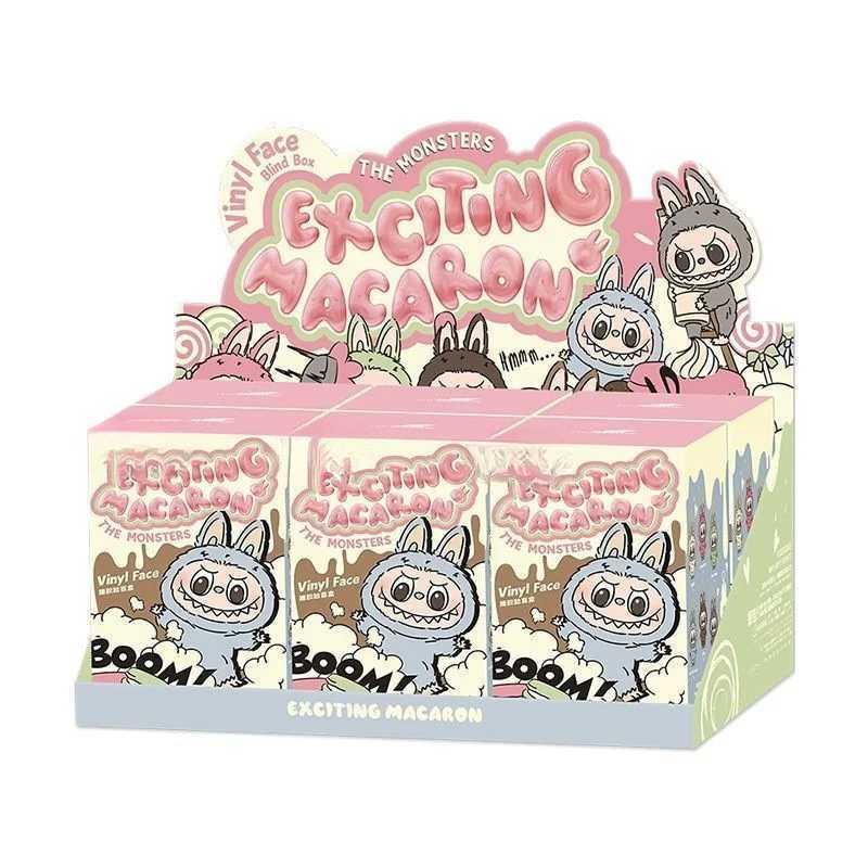 New Arrival POP MART LABUBU Macaron Vinyl Base Series Blind Box Character Tide Game Plush Toy Keychain Pendant T250324