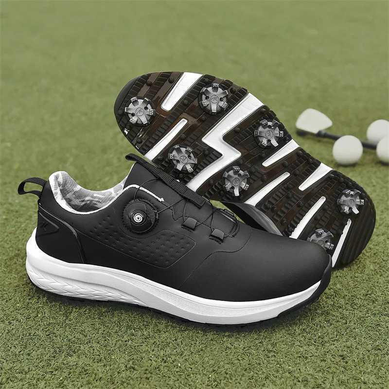 Mens sports shoes breathable activity screw rotating shoes womens golf shoes Y250322