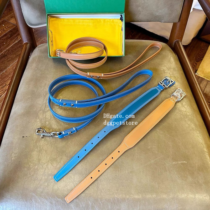 Designer Dog Collar Leash with Classic Plaid Pattern Soft Comfort Luxury Style Premium Leather Collars Modern Designer Look for Small Medium Pets Multi Colour S B203