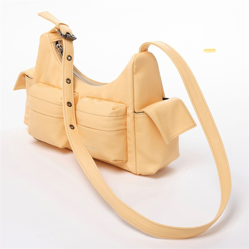 design bag new Spliced unique curve saddle bag single shoulder armpit bag Turkish niche color-blocking bag cross body bag
