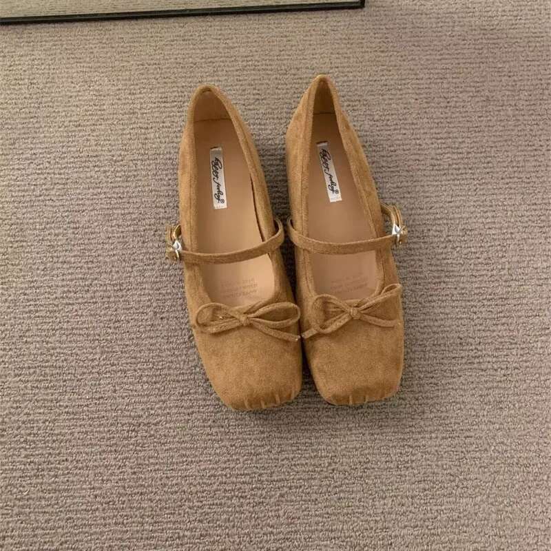 Dress New Fashion French Style Girl Bow Multifunctional Pig Nose Princess Women's Flat Shoes Multicolor