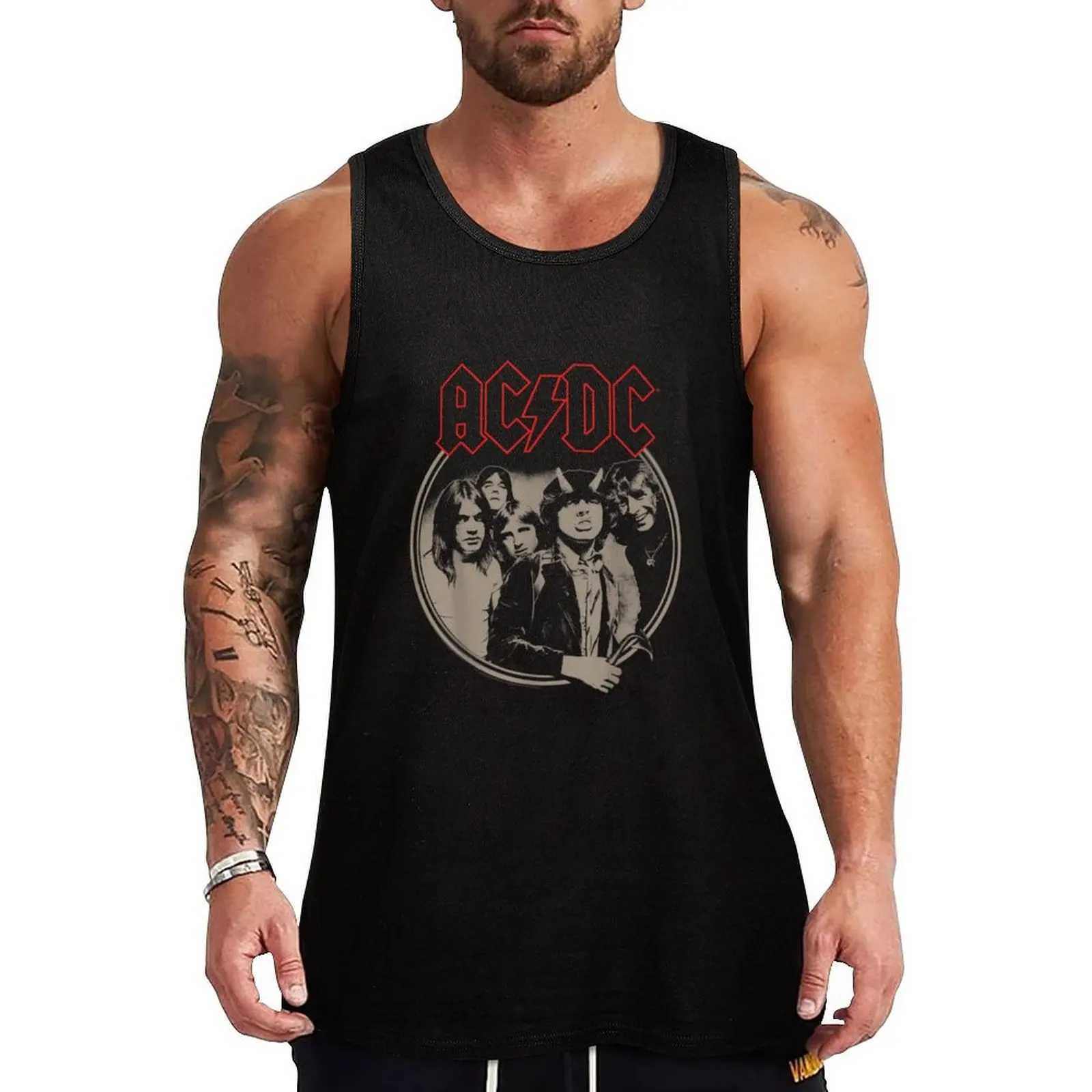Retro H Ac_Sc Frame Tank Top T-shirt Mens Bodybuilding Mens Gym Cool Thing X250324