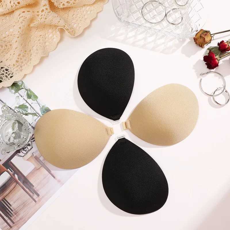 2 pairs of invisible strapless adhesive stick bras push up bras seamless front closure bras for women silicone brasXJ250324