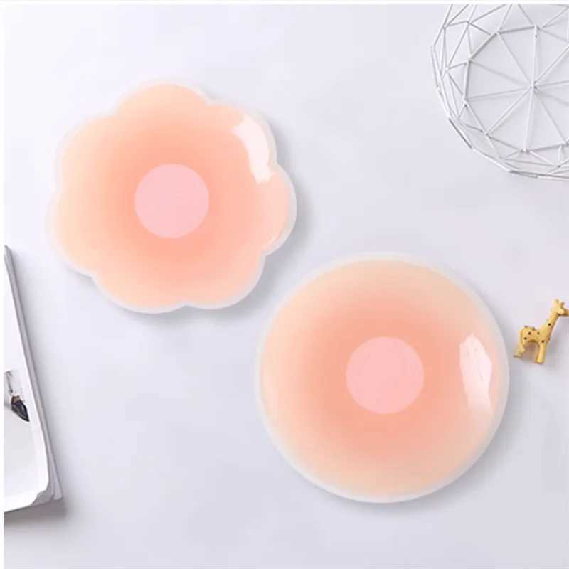2PCS silicone Nipple cover reusable breast bra sticker invisible Petal lifting adhesive pad breast sticker for womenXJ250324