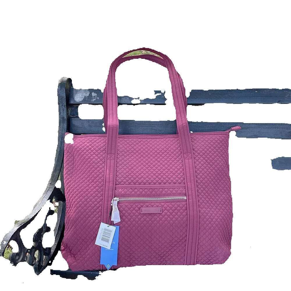 VB American Women Shoulder Large Capacity Totes Solid Handbag Light Cotton Ladies Crossbody Bag