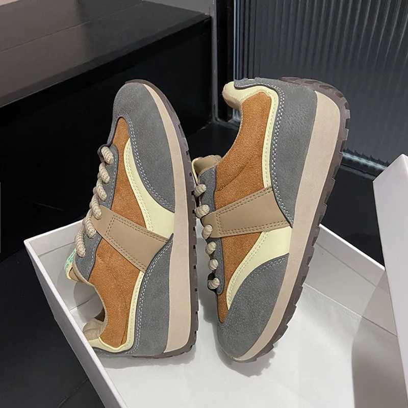 Womens luxury sports shoes retro platform sports shoes womens 2025 autumn new sports running casual shoes womens vulcanized shoesXJ250324