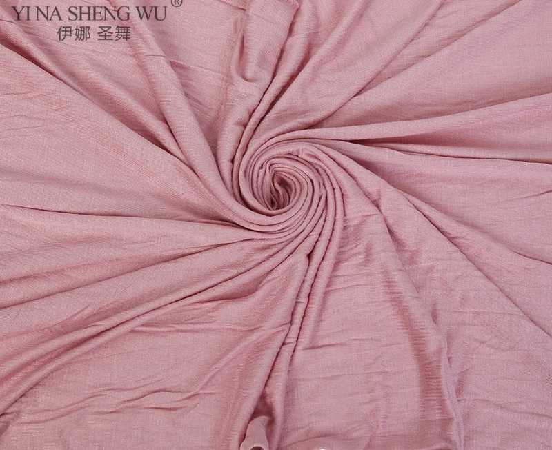 170x60cm fashionable jersey headscarf long Muslim shawl plain weave soft turbo tie bag suitable for African bands X250324