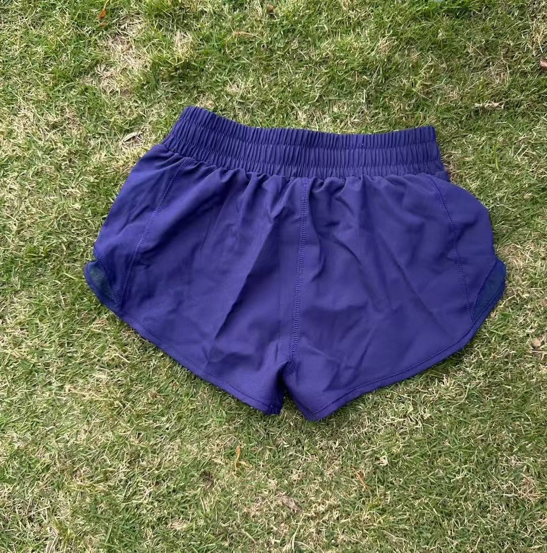 Uu-L4441 Adult And Kids High Waisted Athletic With Er And Zip Pocket Running Loose Workout Gym Yoga Sexy Hot Shorts For Summer Breathable
