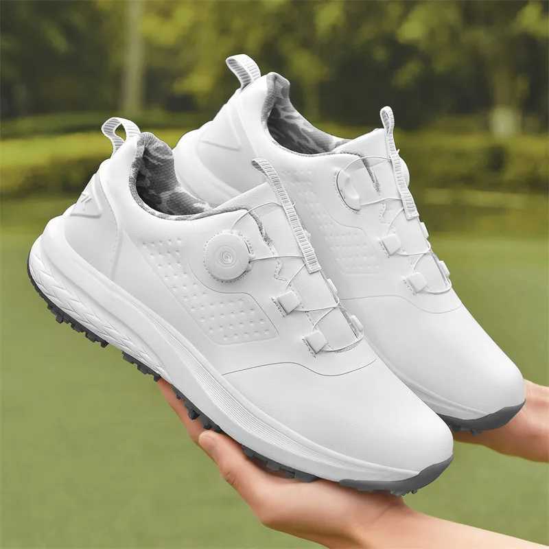 Mens sports shoes breathable activity screw rotating shoes womens golf shoes Y250322