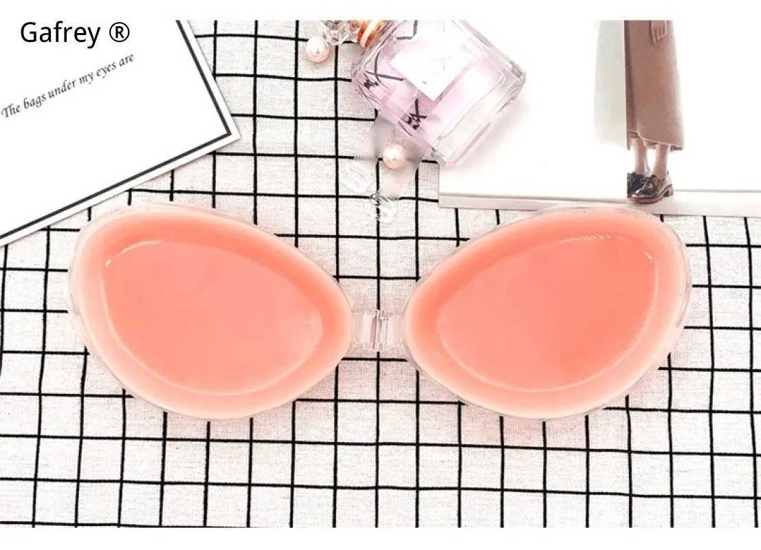 Thick silicone chest patch small chest patch thick gathered on the support invisible bra bride chest patchXJ250324