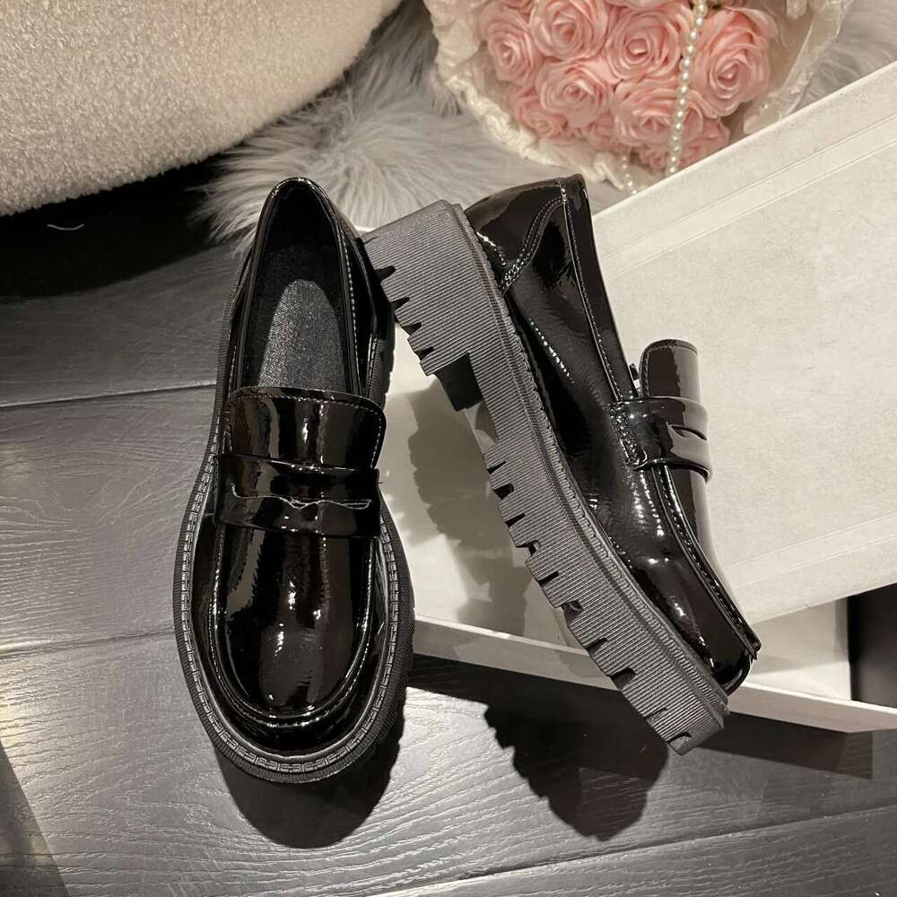 New Japanese Style College Student Cosplay Lolita for Women/Girl Fashion Black/Coffee Uniform Platform Shoes