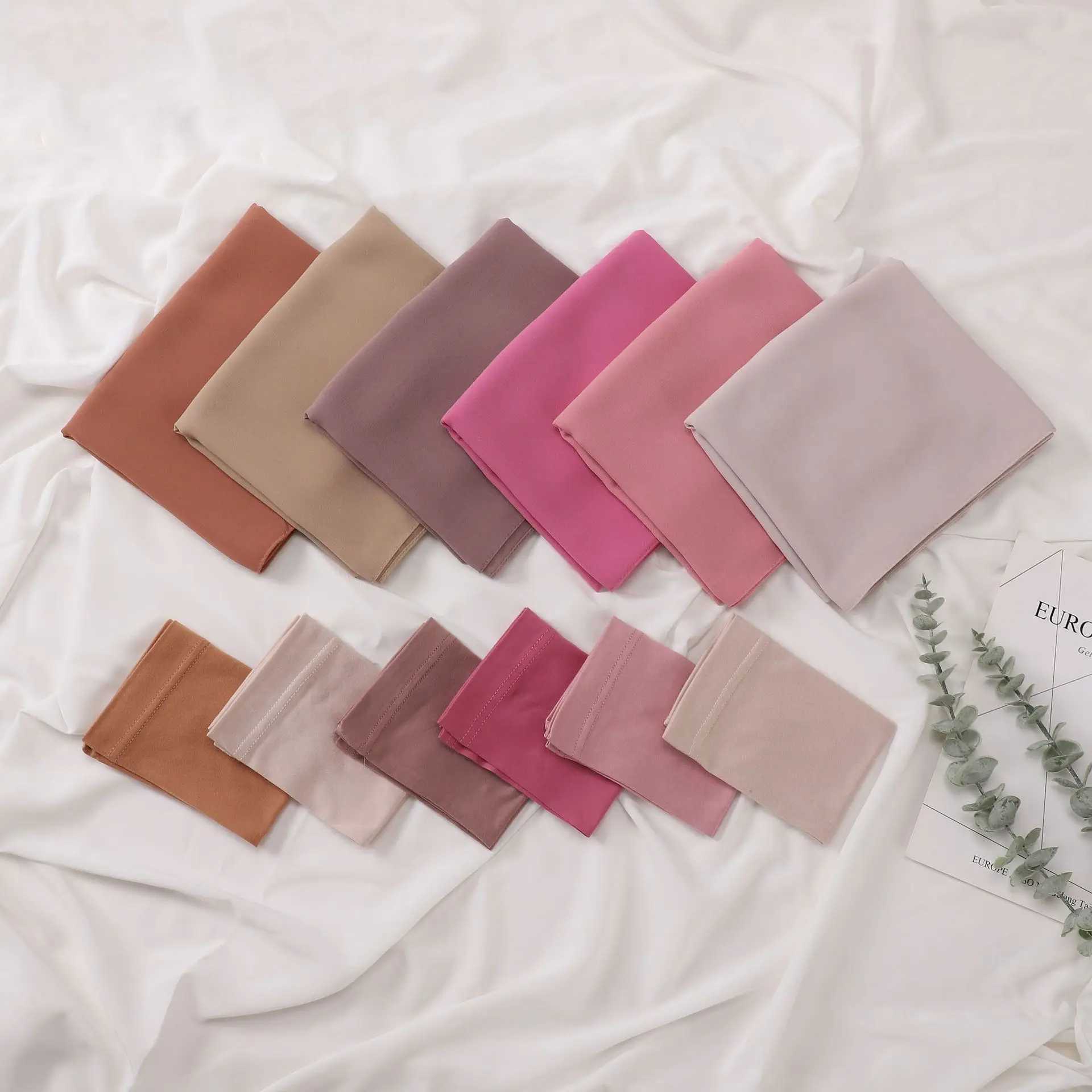 2-piece set of chiffon headscarf with matching underpants shawl chiffon scarf suitable scarf bag for writing X250324