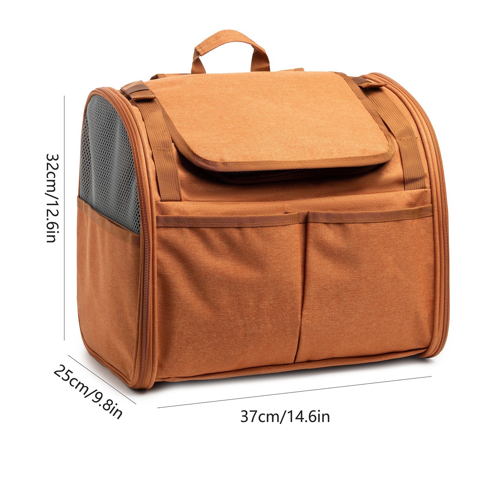 Expandable Pet Carrier: Soft-Sided Design with Adjustable Leash for Small Dogs & Cats Travel Free shipping