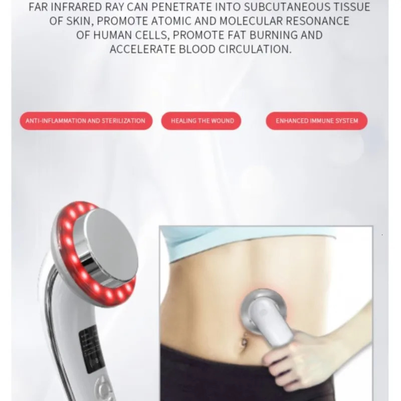 6-in-1 EMS Body Slimmer - LED Skin Care Vibration Massager Rechargeable Portable Fat Burner for Home Gym Beauty 250321