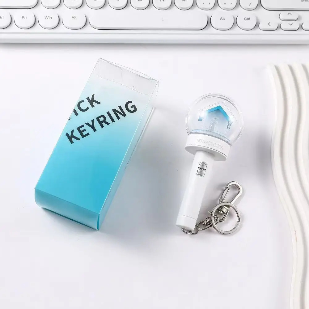 KPOP Lightstick Night Light Keychain Respondent Lollipop Hand Lamp Concert Light Stick Lamp Keyring Fans Collection 250324