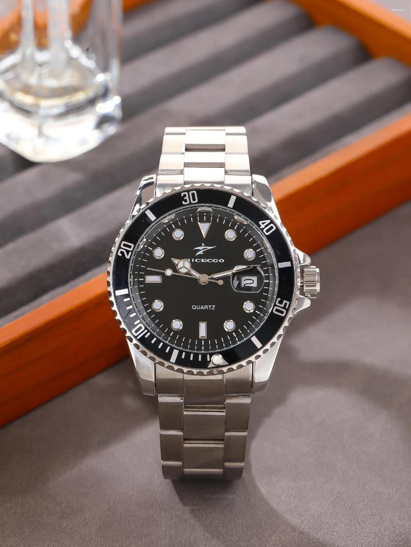 Wristwatches Luxury Business Men Watchs Stainless Steel Calendar High-end Vintage Classic Casual Quartz Movement Couple Wristwatch