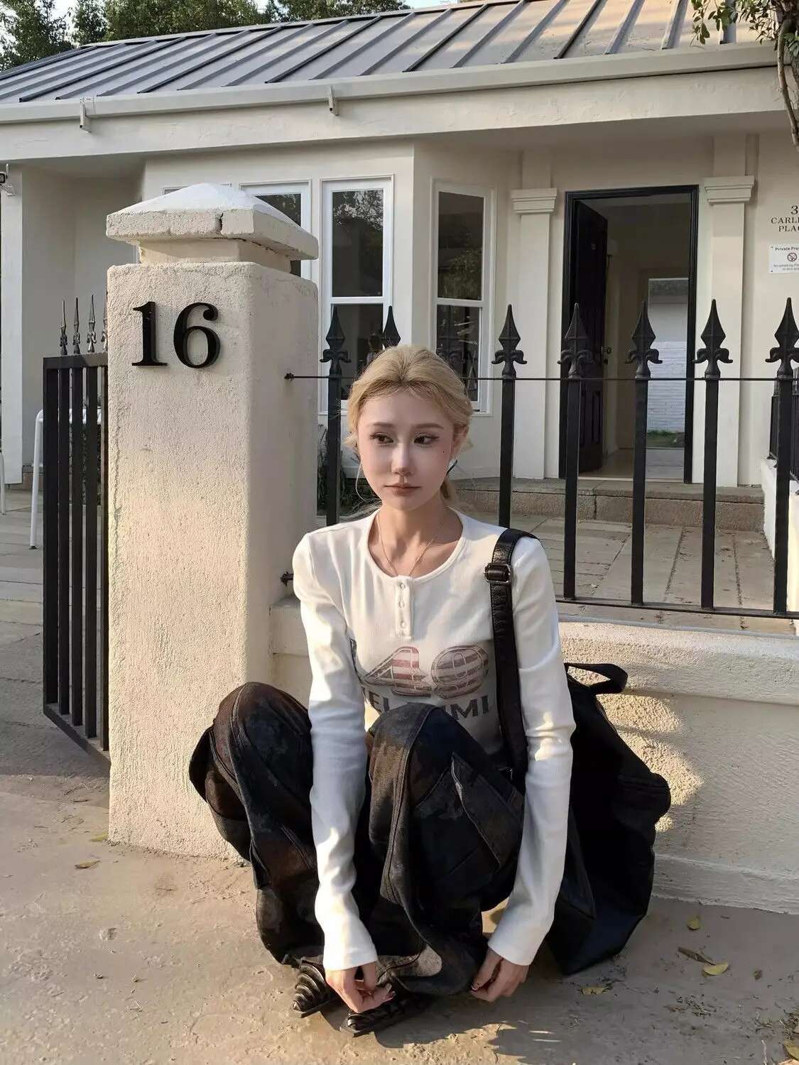 Retro Street New Style Camouflage Spliced Multi-Pocket Work Jeans For Women American Loose Straight Wide-Leg Casual Pants