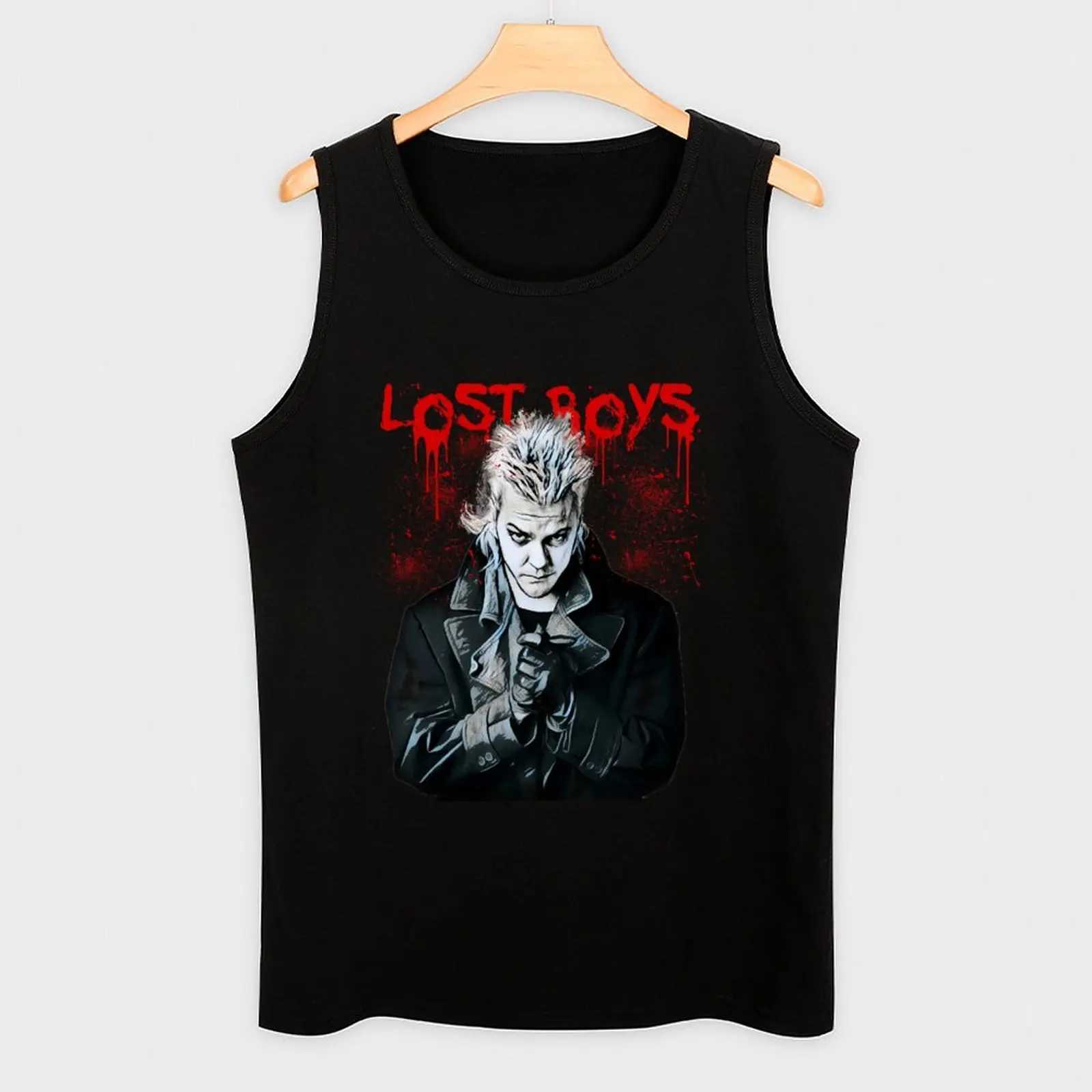 Lost Boys Tank Top Sleeveless Shirt Mens Gym T-shirt Muscles Suitable for Mens Fitness X250324