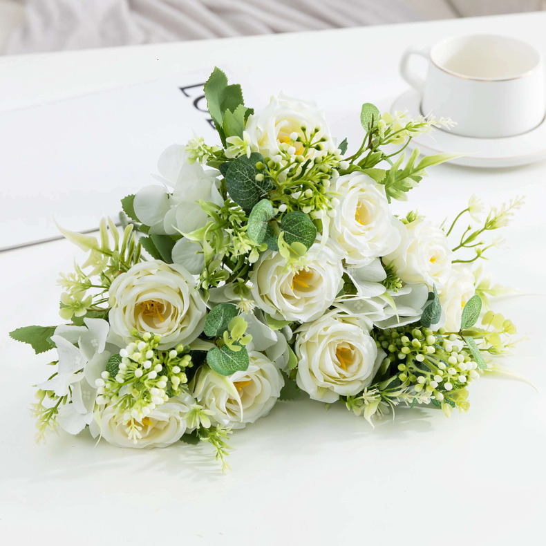 Wedding Season Rose Simulation wer Bouquets - Autumnal Hues & Rolled Edges beautiful