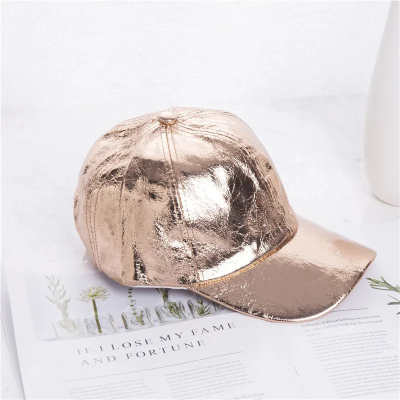 Fashion Trendy Mens and Womens Gold and Silver Champagne Sparkling Snaps Hat Unisex Outdoor Baseball Hat Gorro Adjustable 250322