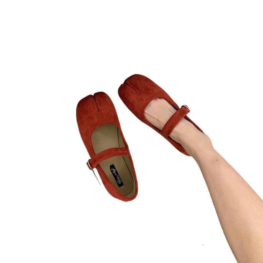 New Brand Women Spilt Flats Round Toe Shallow Slip on Ladies Casual Ballet Soft Leather Eelgant Dress Shoes